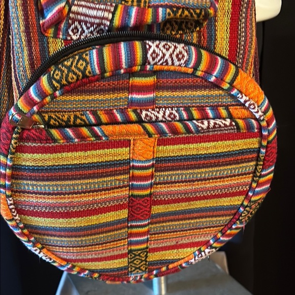 Colorful Striped Backpack - Picture 4 of 4